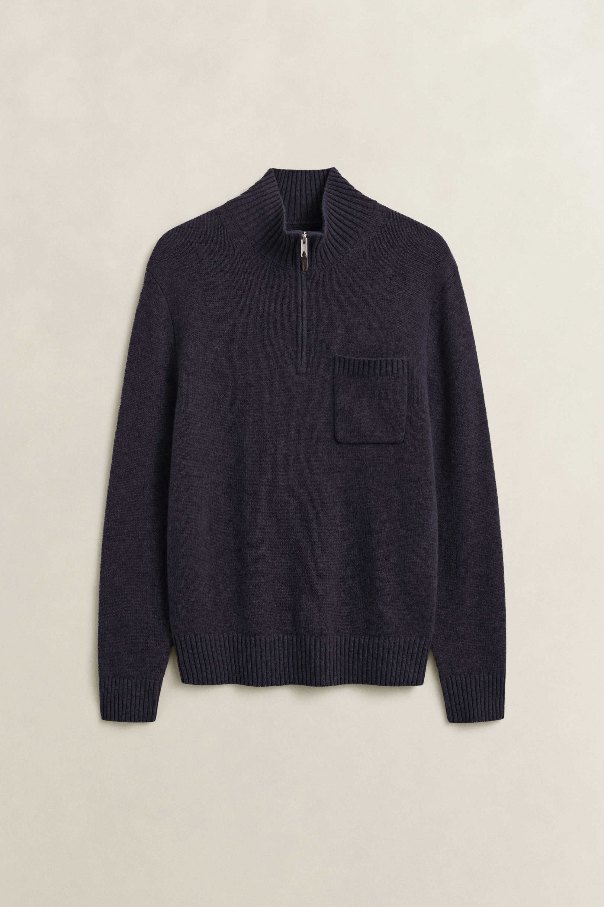 Pull à demi-zip en cachemire