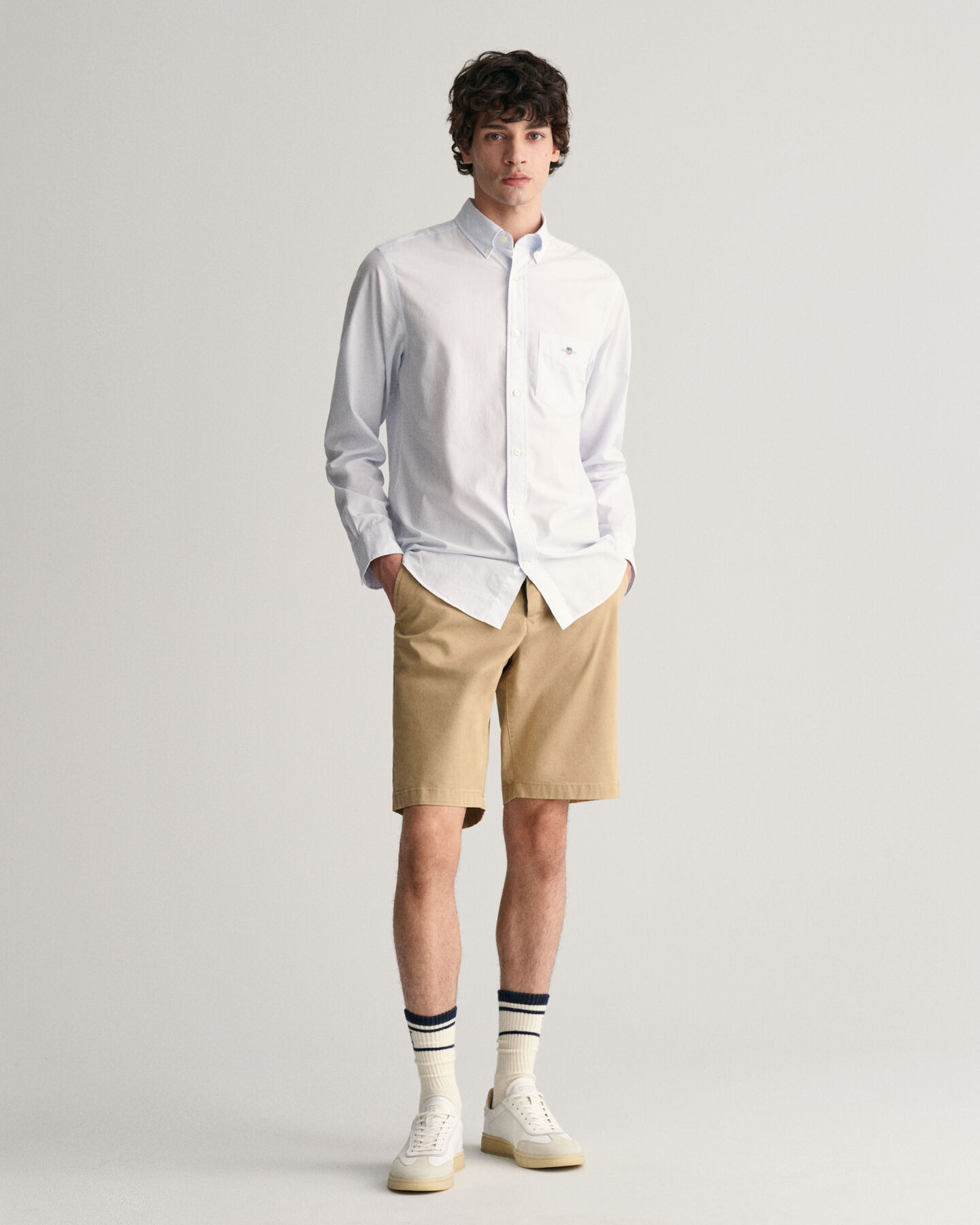 Relaxed Fit Twill Shorts