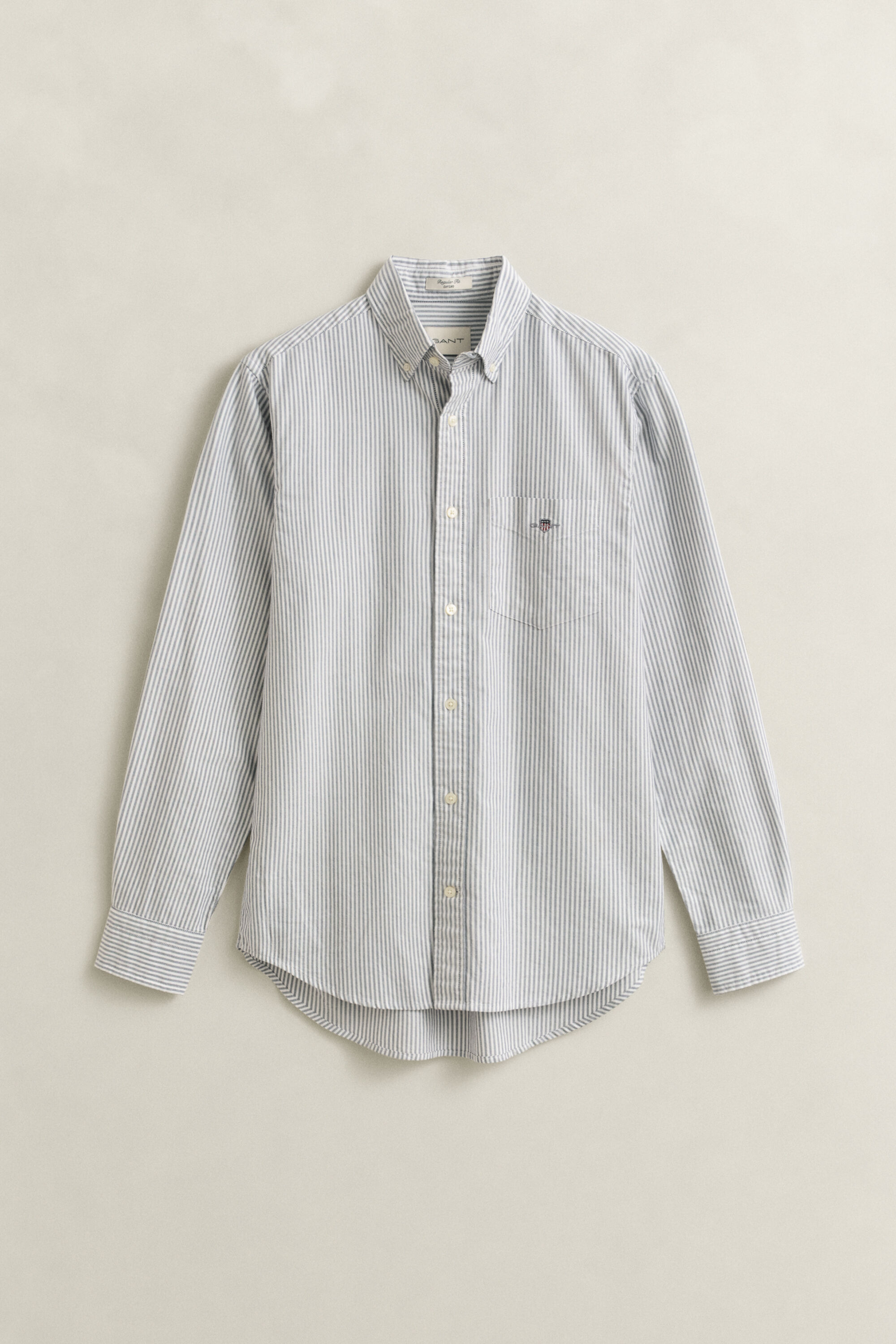 Chemise en coton Oxford classique à rayures Banker