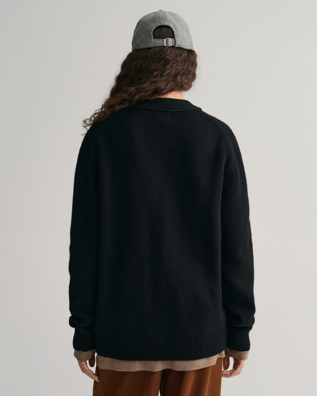 Weiche Wollstrickjacke