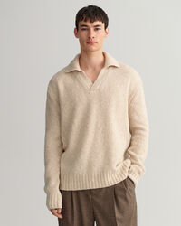 Flammgarn V-Neck Polopullover
