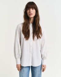 Relaxed Fit Bluse mit Streifen und voluminösen Ärmeln