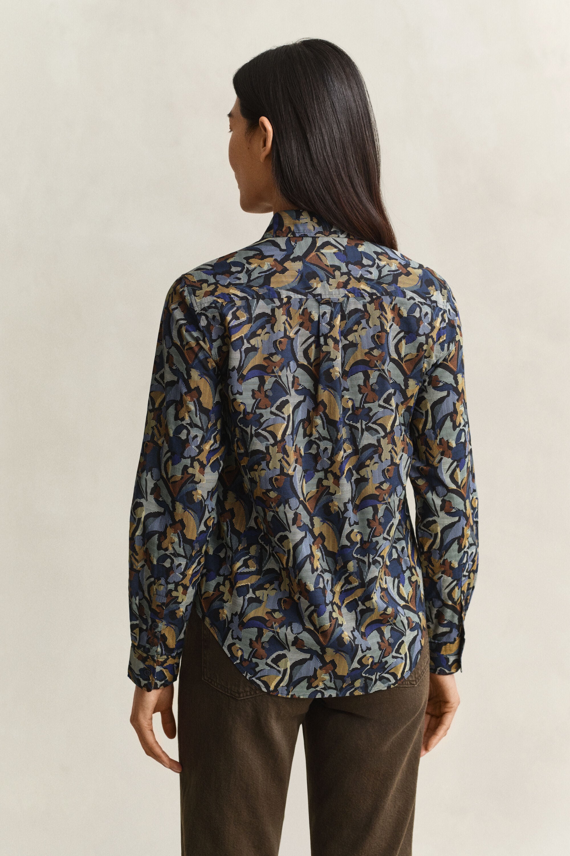Camicia in voile di cotone con stampa