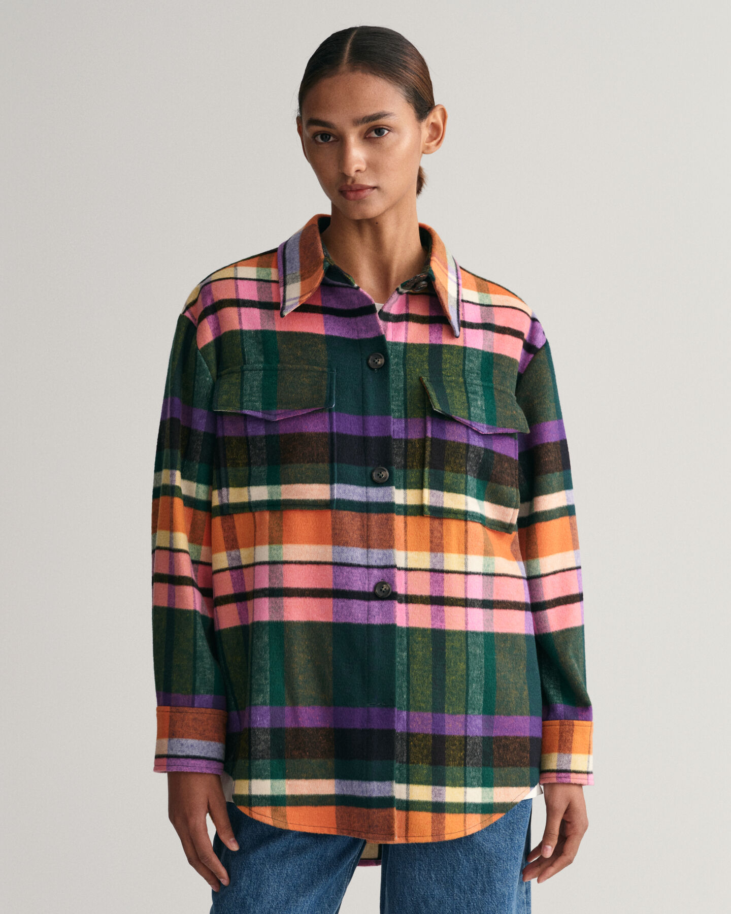 Hemdjacke mit Karomuster