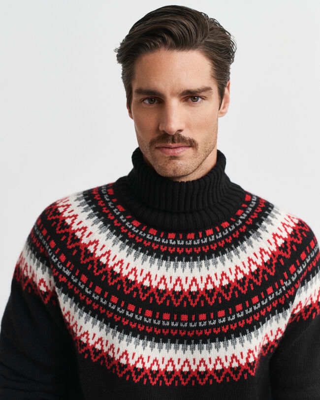 Fair Isle Rollkragenpullover
