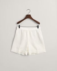 Relaxed Fit Leinenmix Pull-On Shorts