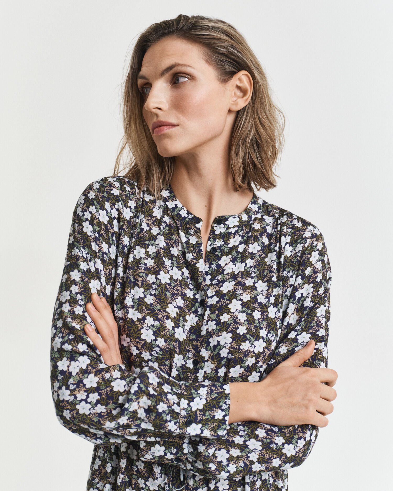 Kleid mit Blumen-Print