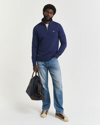 Shield Sweatshirt mit halblangem Reißverschluss