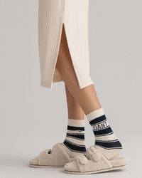 Detail Jerseykleid mit Schlitz