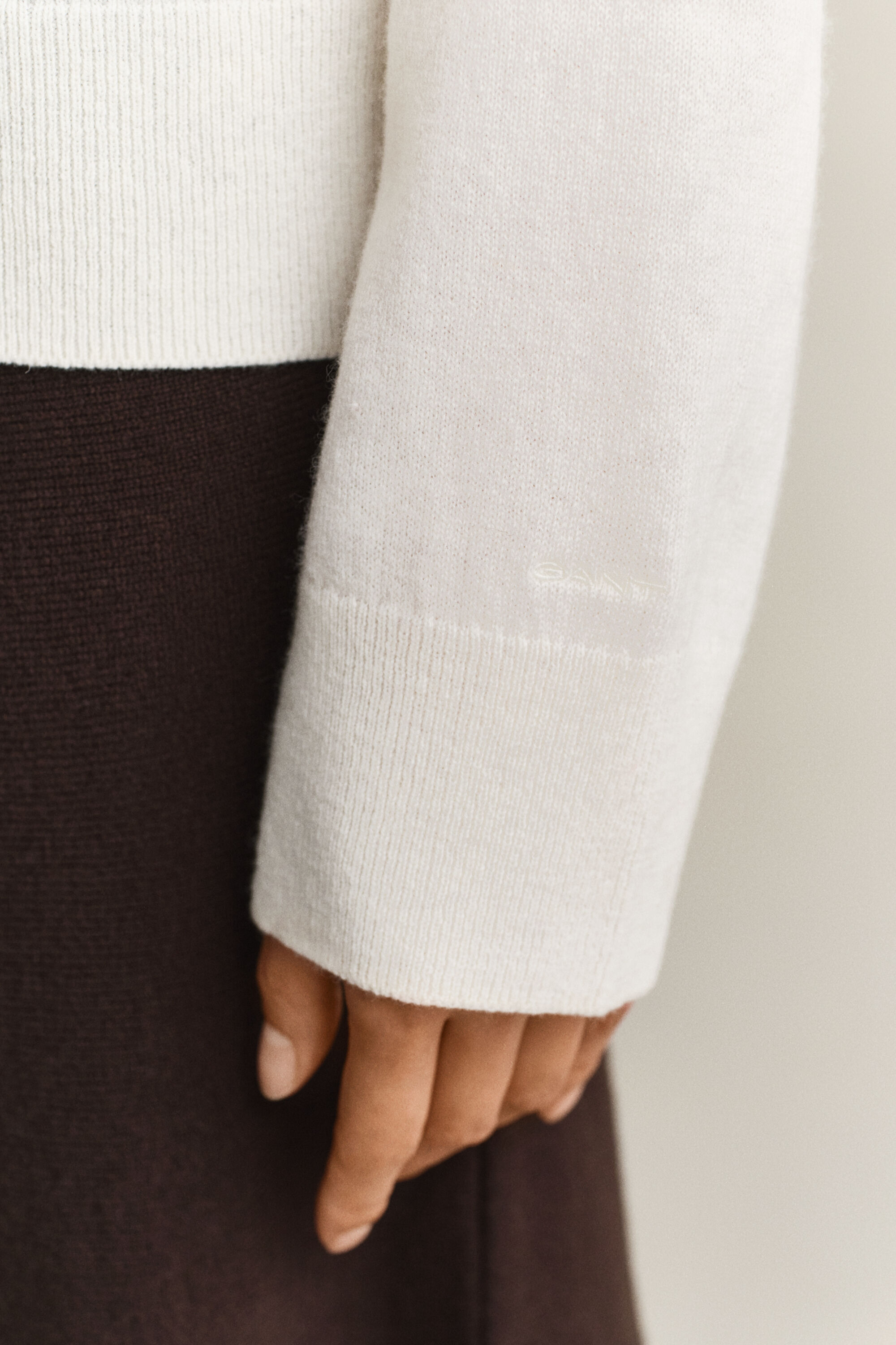 Stehkragenpullover aus feiner Lambswool