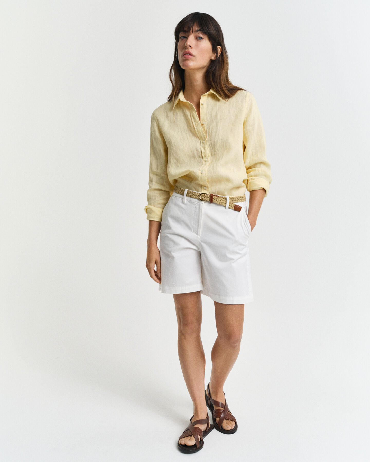 Regular Fit Leinenbluse