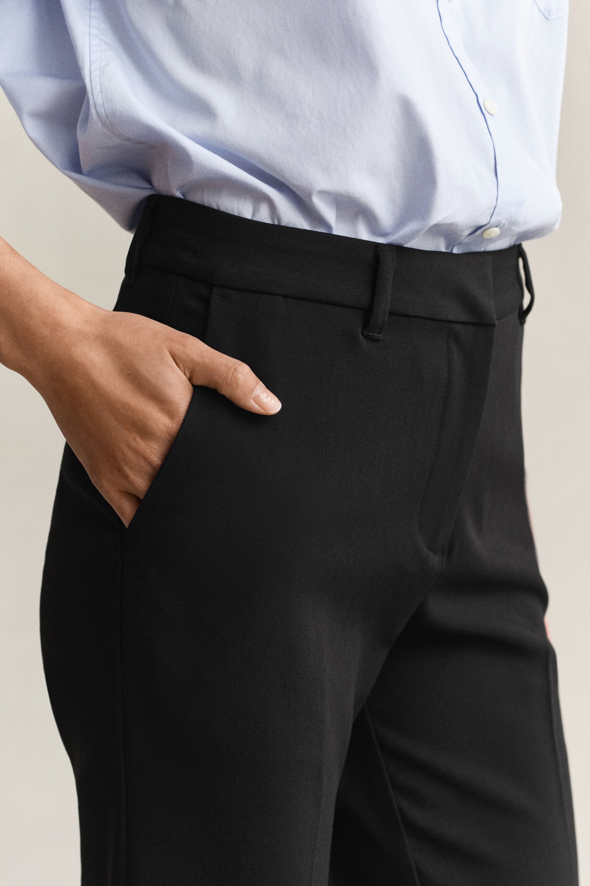 Slim Flared Slacks