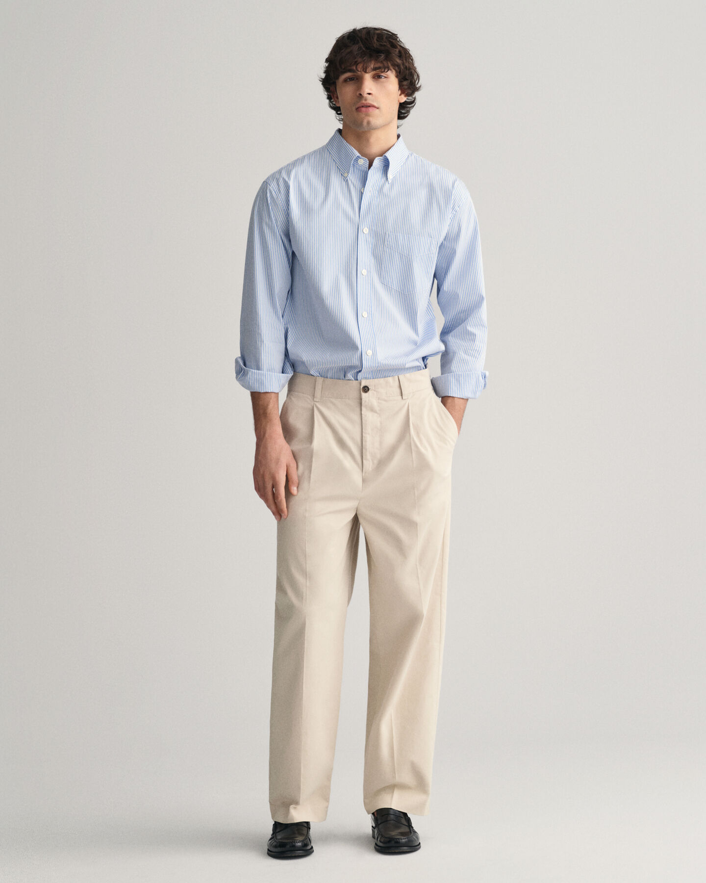 Relaxed Fit Peached Cotton Chinohose