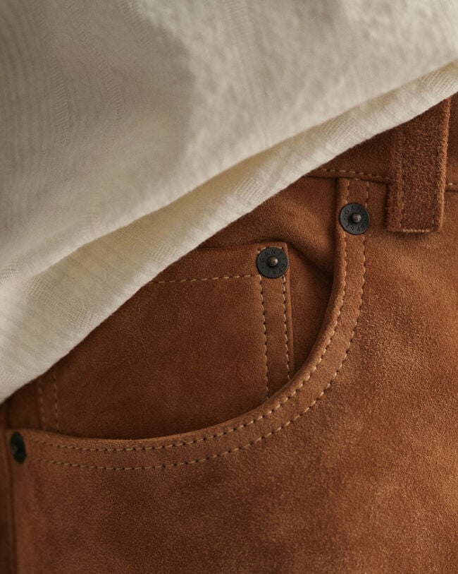 Jeans aus Veloursleder