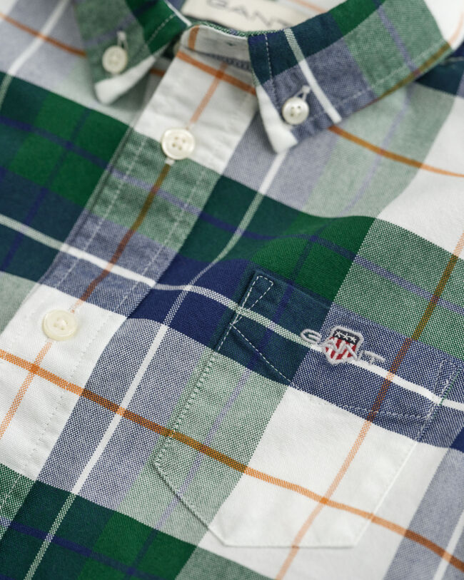 Kids Shield Oxford-Hemd mit Karomuster