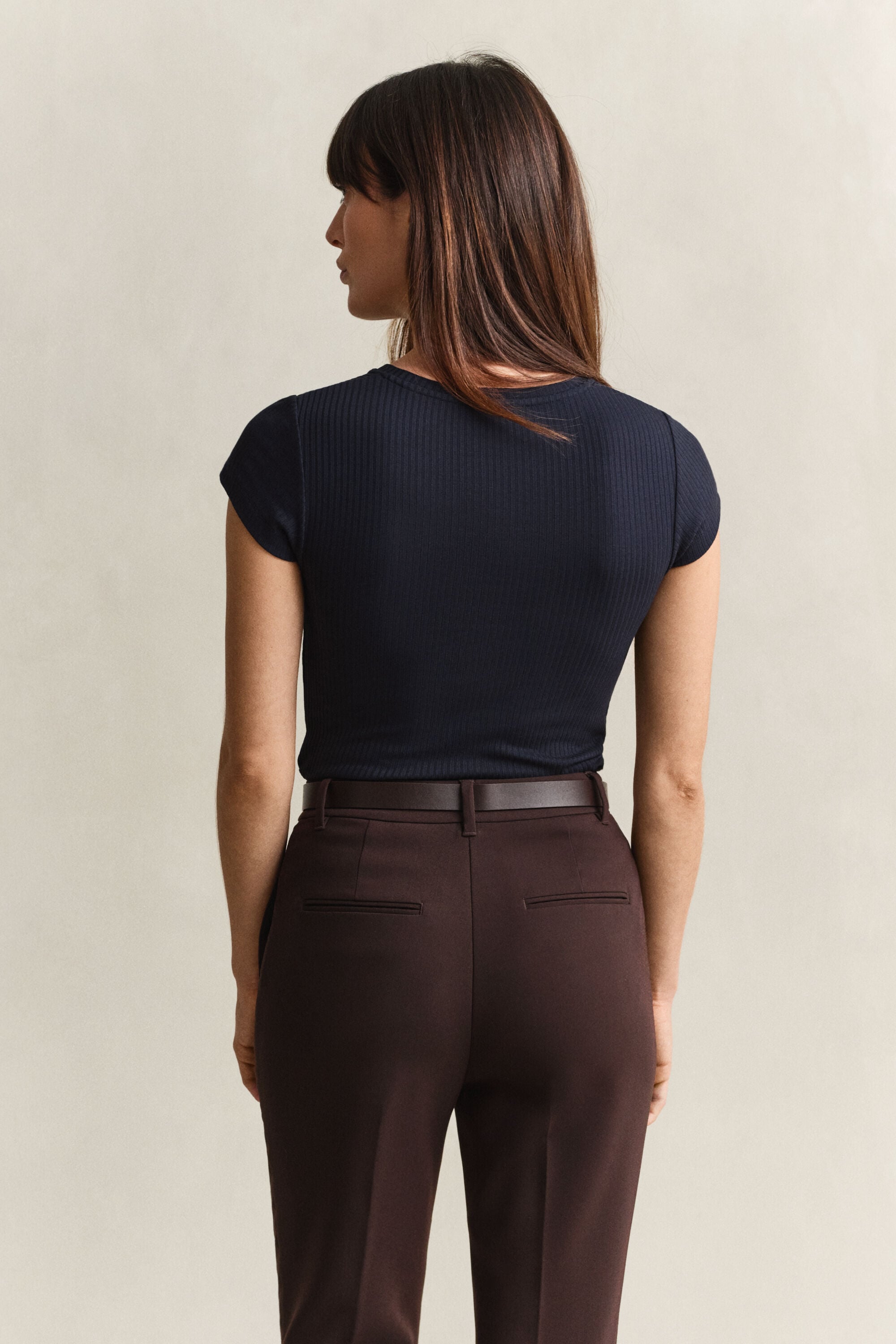 T-shirt slim a coste