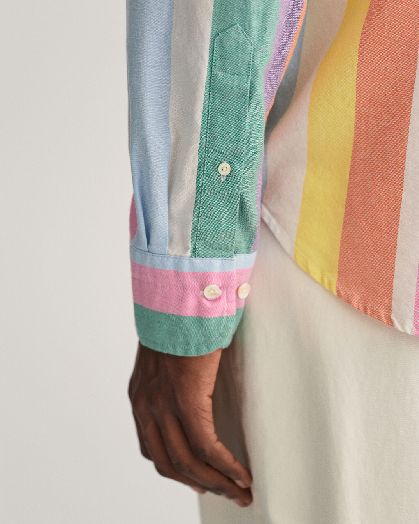 Regular Fit Oxford-Hemd mit bunten Streifen