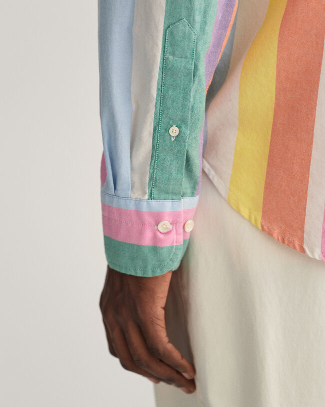 Regular Fit Oxford-Hemd mit bunten Streifen