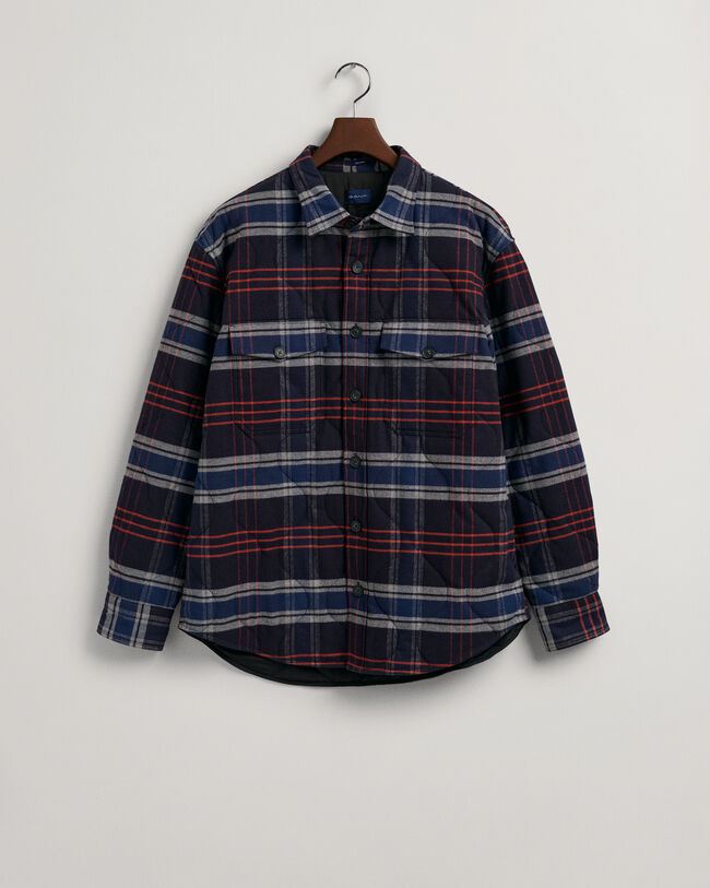 Gesteppte Flanell-Hemdjacke