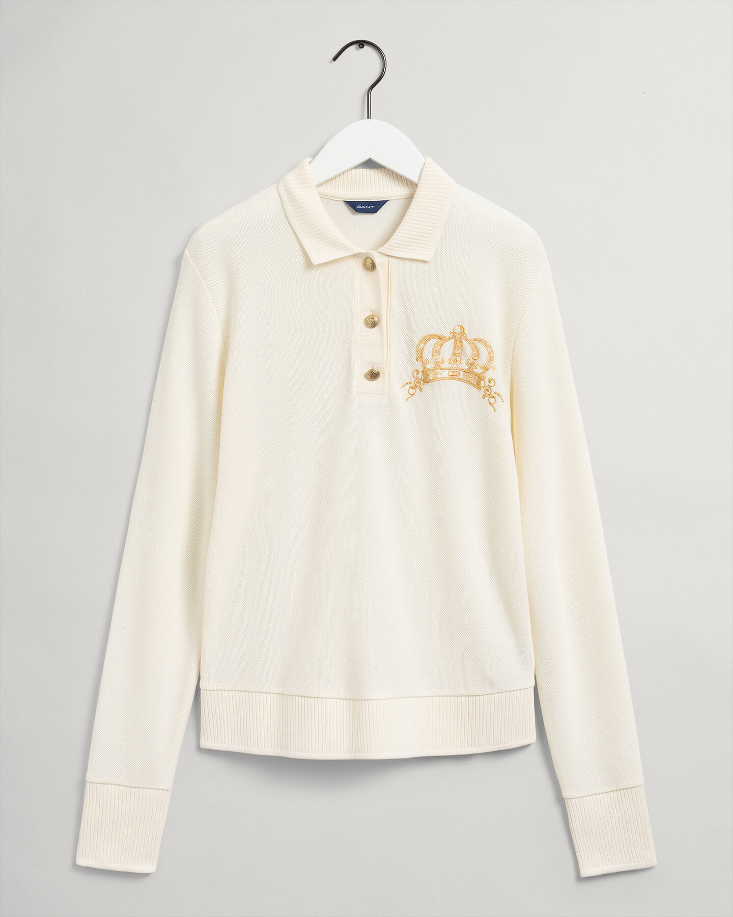 Crown Piqu&eacute; Poloshirt mit Stickerei