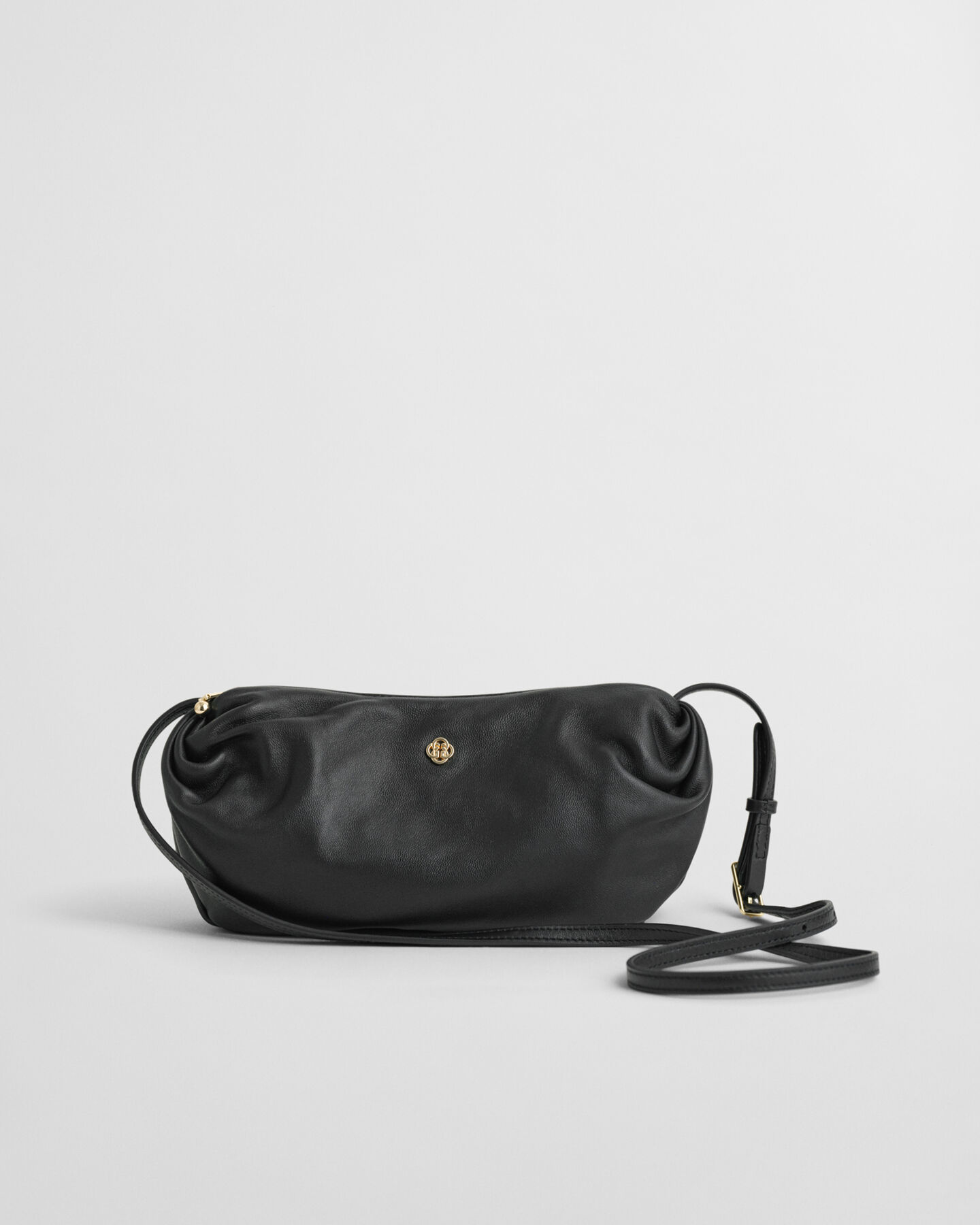 Umhängetasche aus gerafftem Lammleder