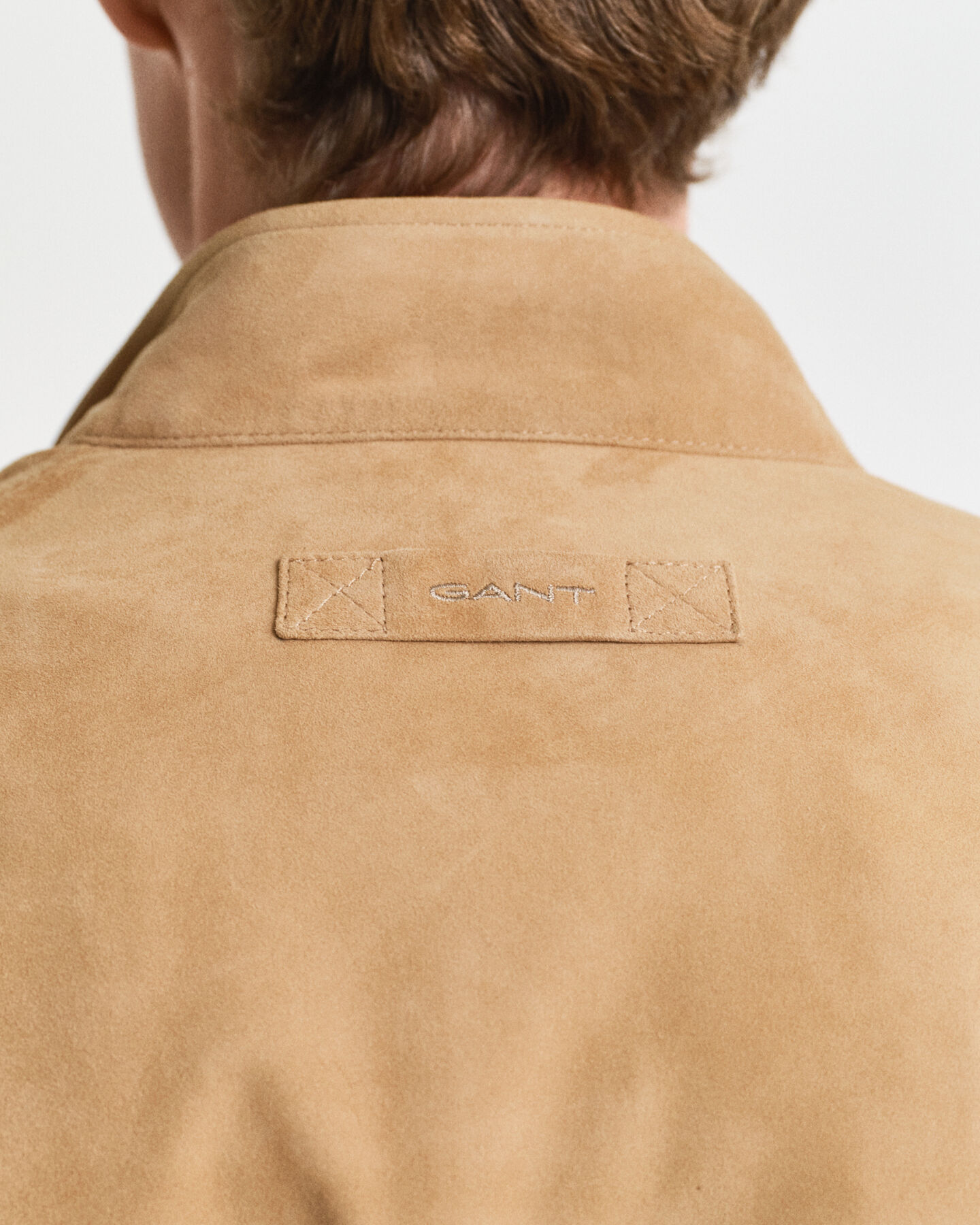 Harrington Jacke aus Veloursleder