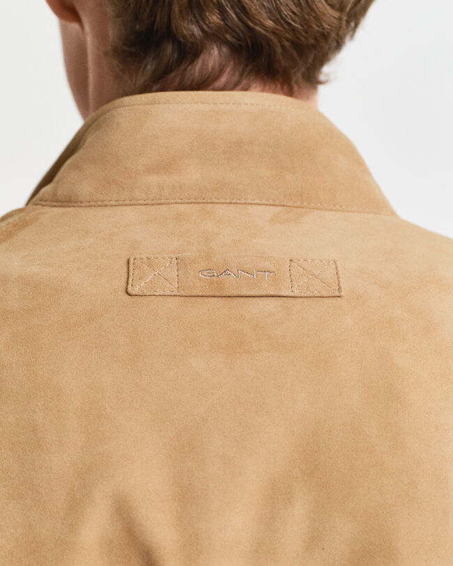 Harrington Jacke aus Veloursleder