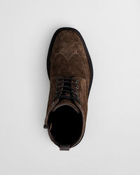 Boggar Lace-Up Brogue aus Veloursleder