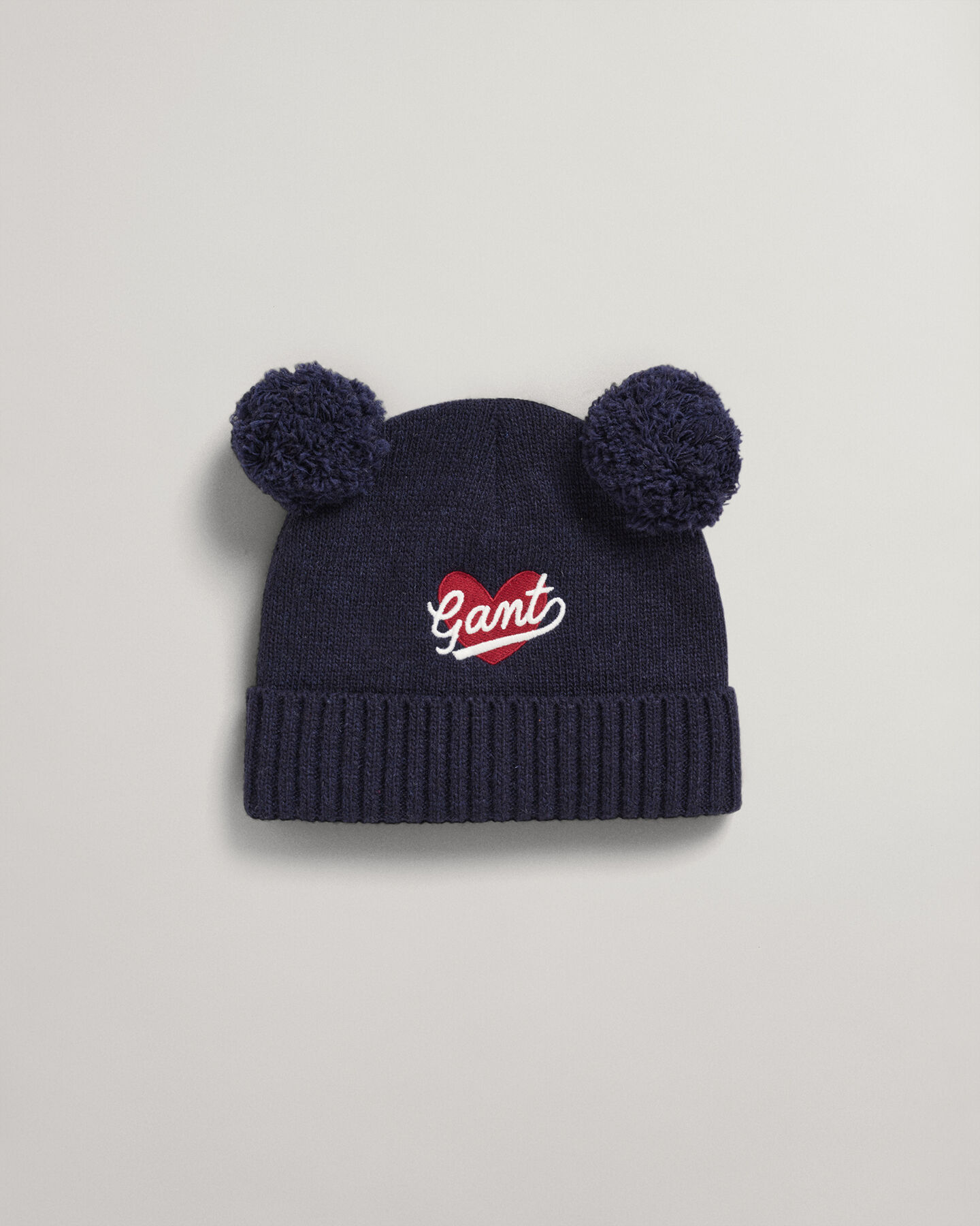 Girls Heart Beanie mit Bommeln