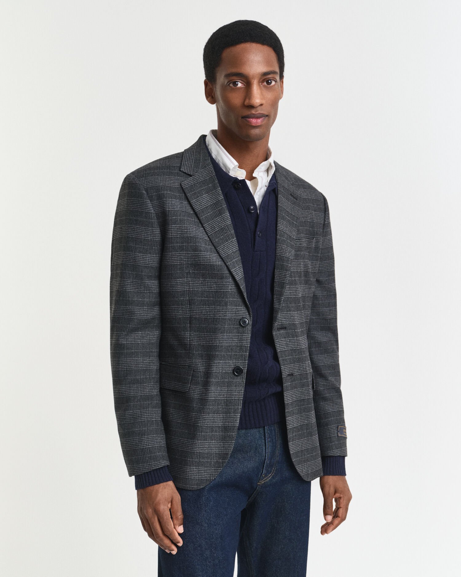 Giacca da abito a quadri Glen Check slim fit