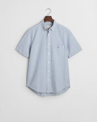 Regular Fit Seersucker Kurzarmhemd mit Streifen