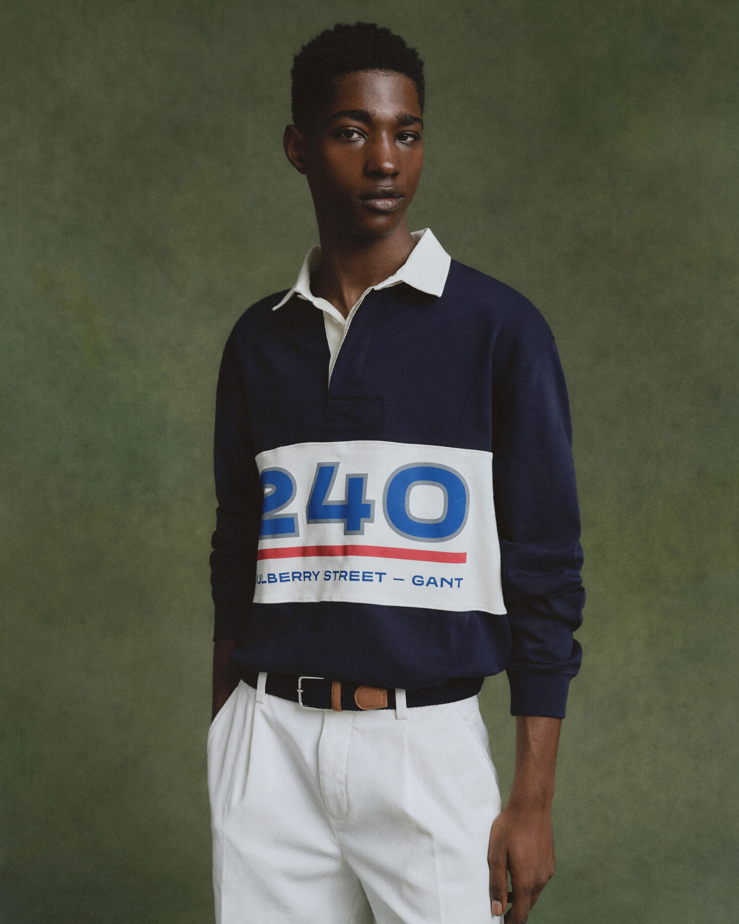 Graphic Heavy Rugger mit Blockstreifen