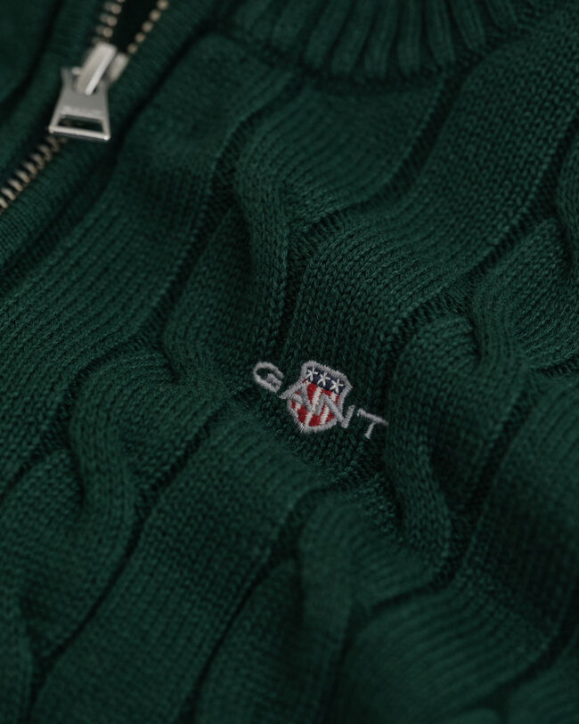 Kids Troyer aus Baumwolle mit Zopfmuster