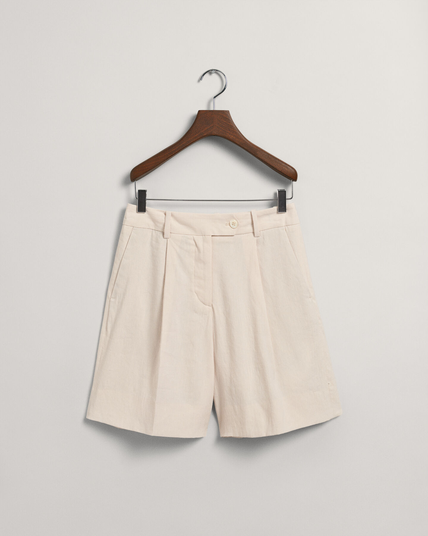 Stretch Leinen Shorts