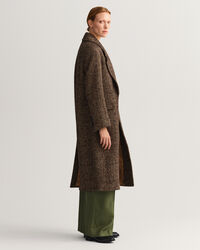 Mantel mit Fischgrätmuster