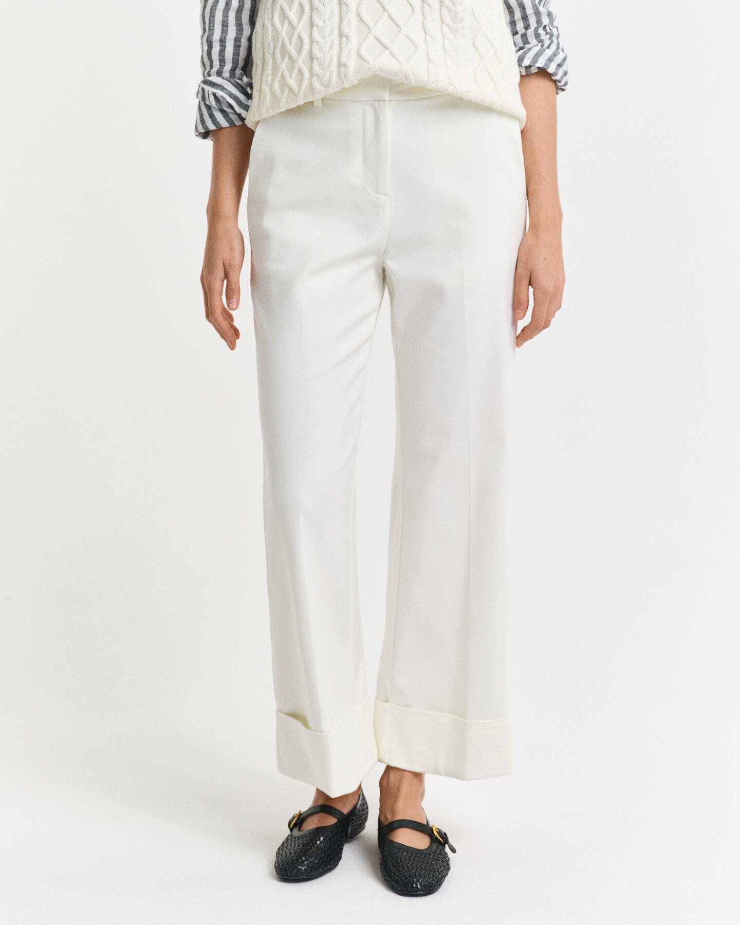 Bügelfaltenhose mit Aufschlag