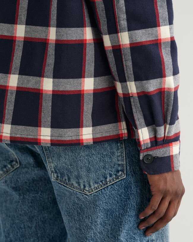 Flanell-Hemdjacke mit Karomuster