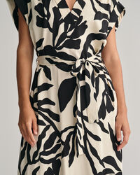 Palm Print Kurzarmkleid