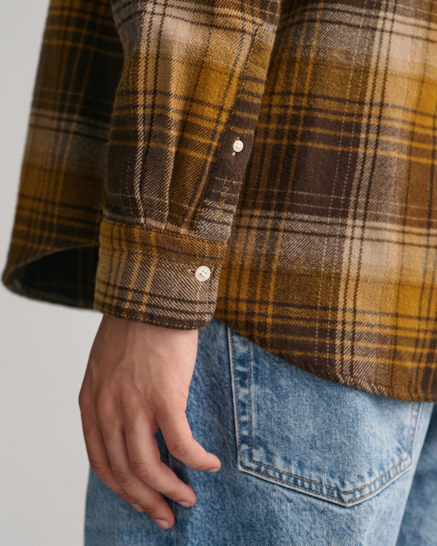 Relaxed Fit Karohemd aus schwerem Flanell