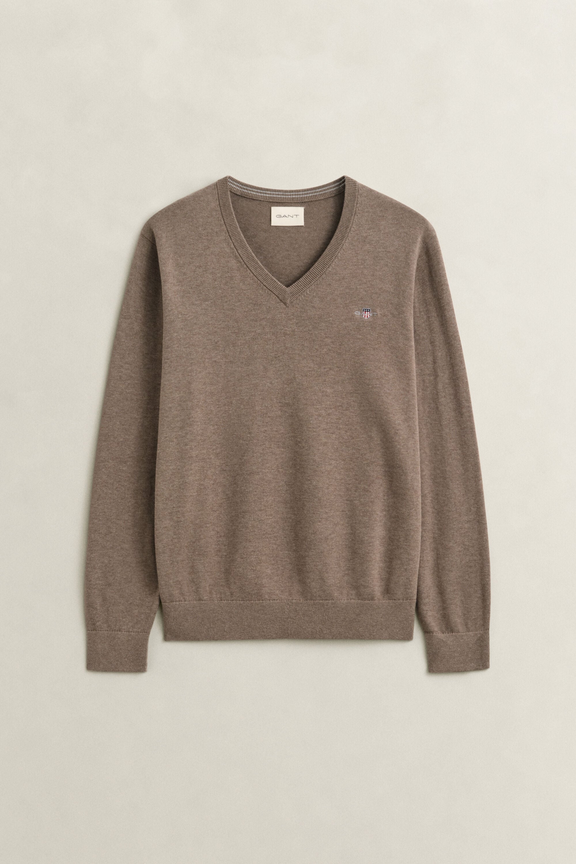 Klassischer V-Neck Pullover aus Baumwolle