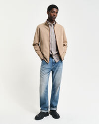 Sacker Rib Strickjacke mit Reißverschluss