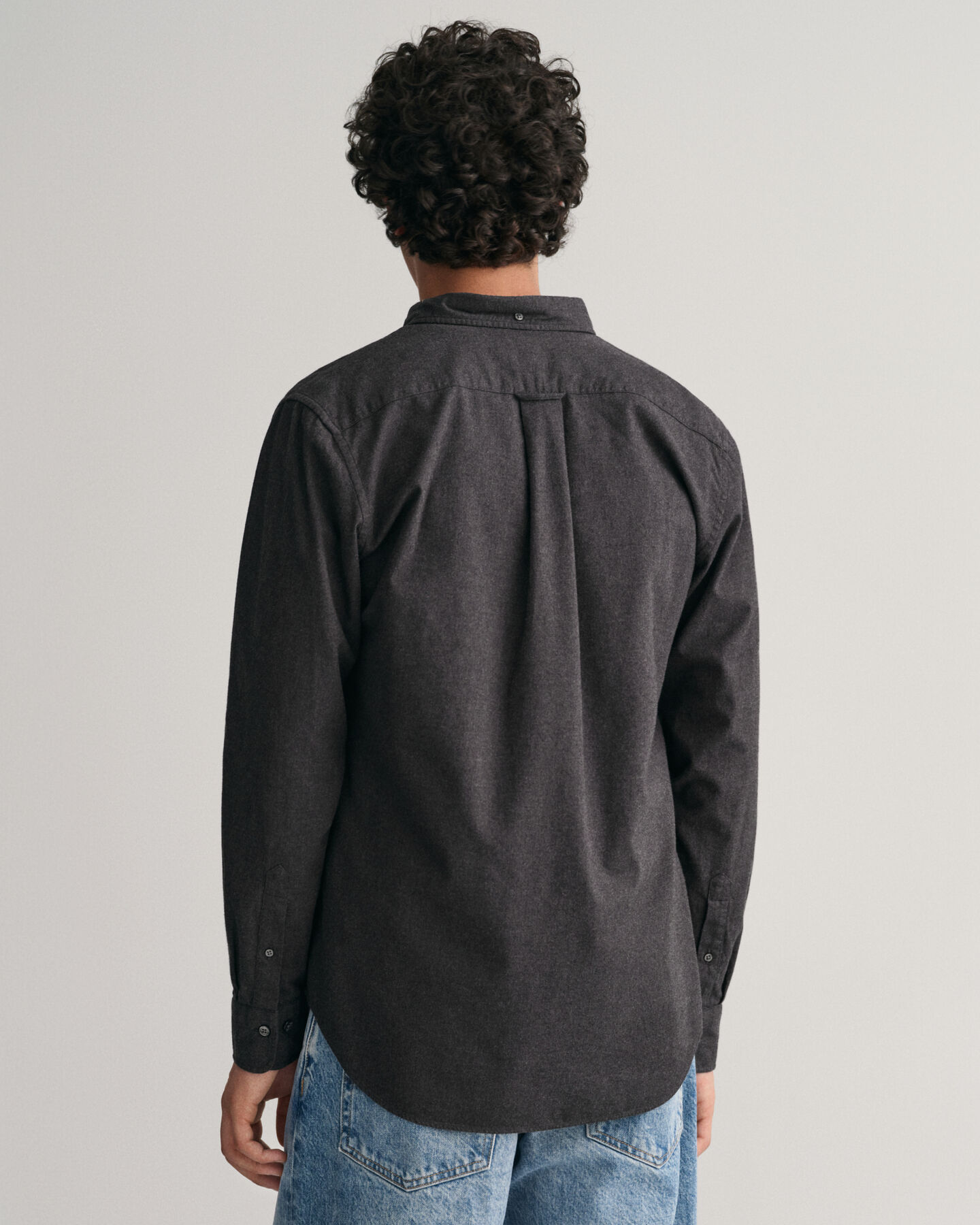 Regular Fit Melange Flanellhemd