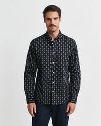 Regular Fit Twill-Hemd mit Paisley-Print
