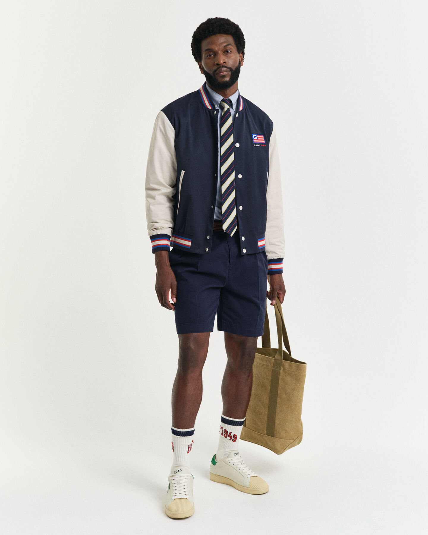 Relaxed Fit Chinoshorts aus Baumwolltwill