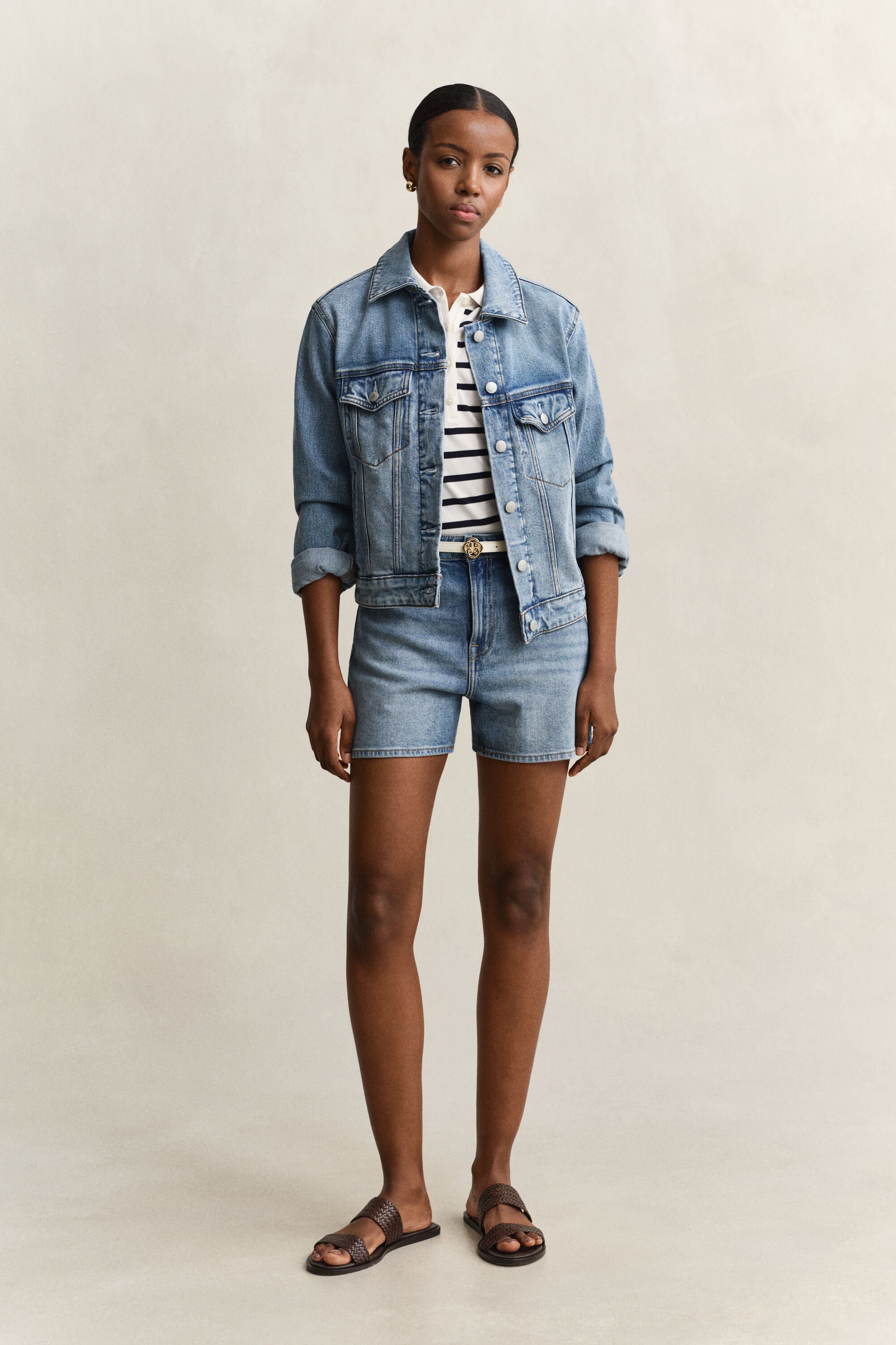 Striped Piqué Polo Shirt