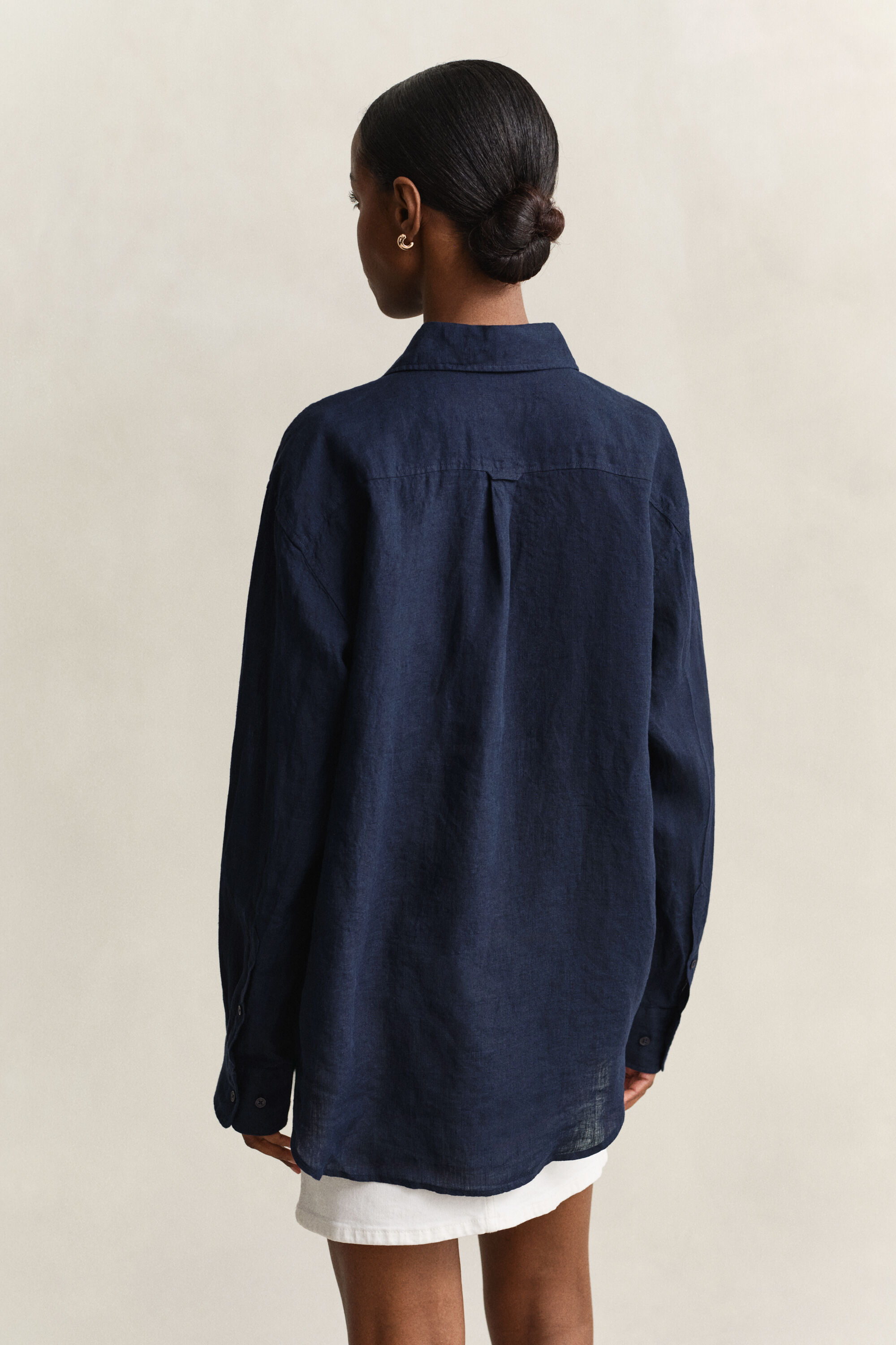 Relaxed Fit Leinen Bluse