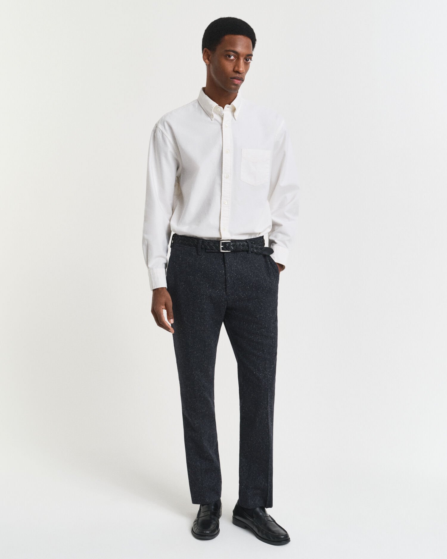 Pantaloni da abito in Donegal slim fit