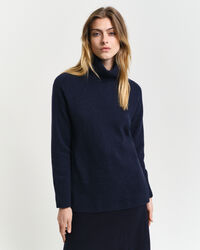 Herringbone Rollkragenpullover mit Detail