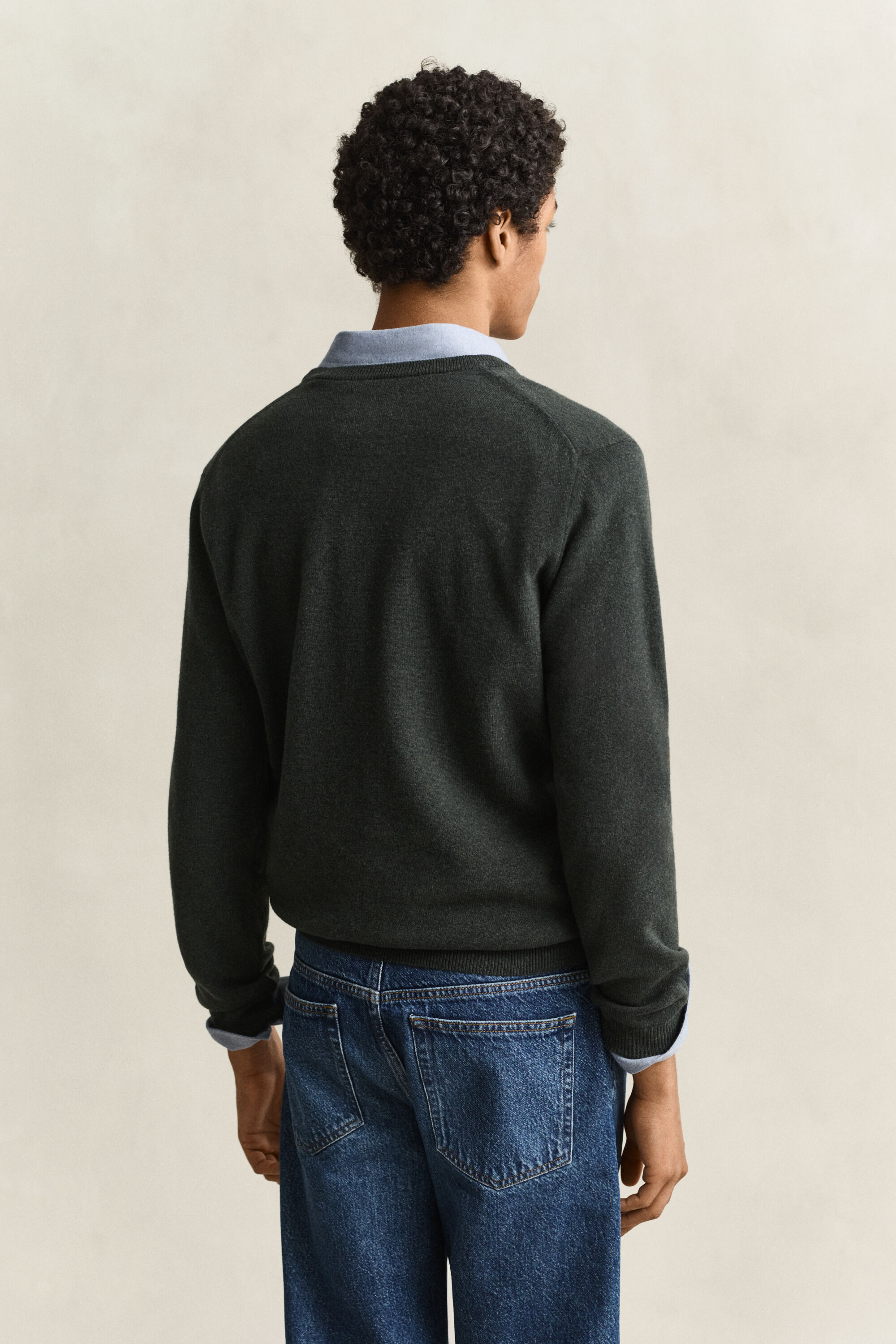 V-Neck Pullover aus Lambswool