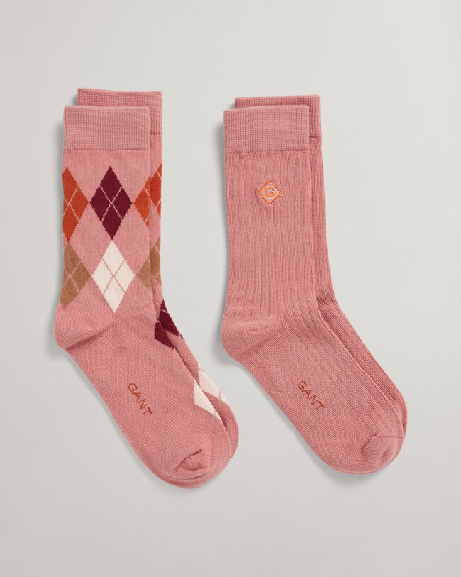 2er-Pack Argyle Socken
